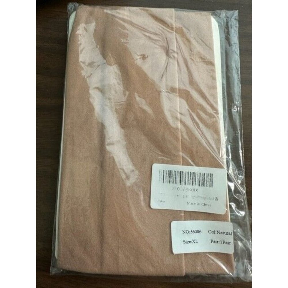 MANZI Girls Solid Color Transition Convertible Natural Beige Tan XL 1 Pair New